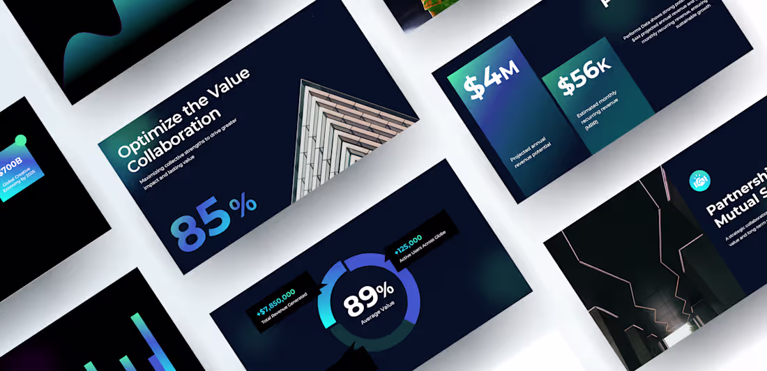 Cover image for Professional Partnership Pitch Deck Design for Business Growth