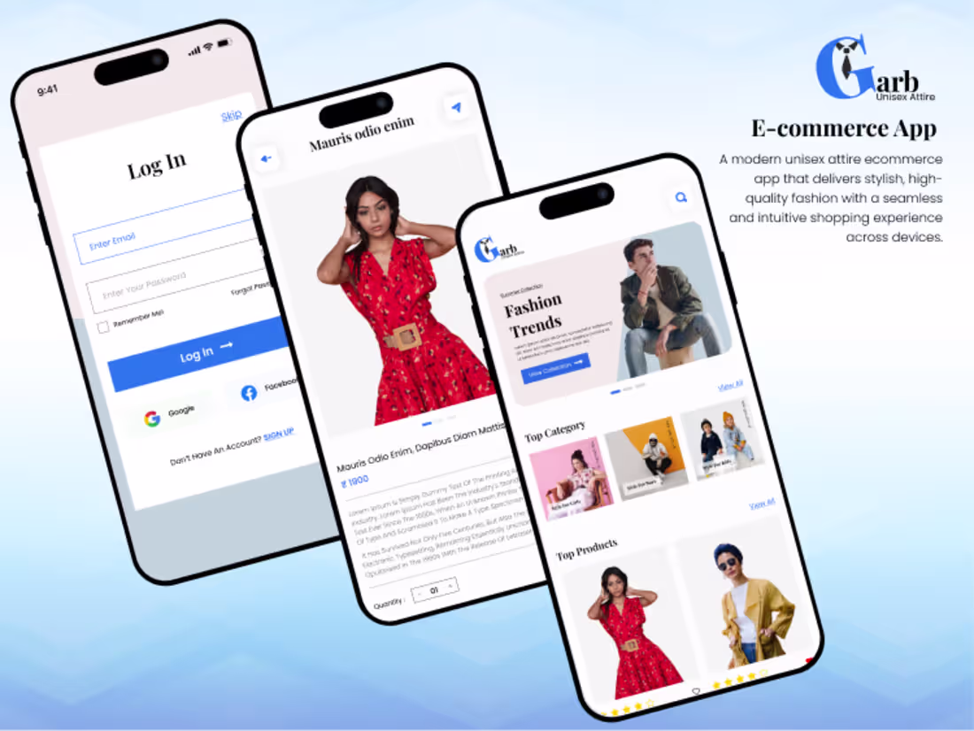 Cover image for Garb – E-Commerce Web & App Design