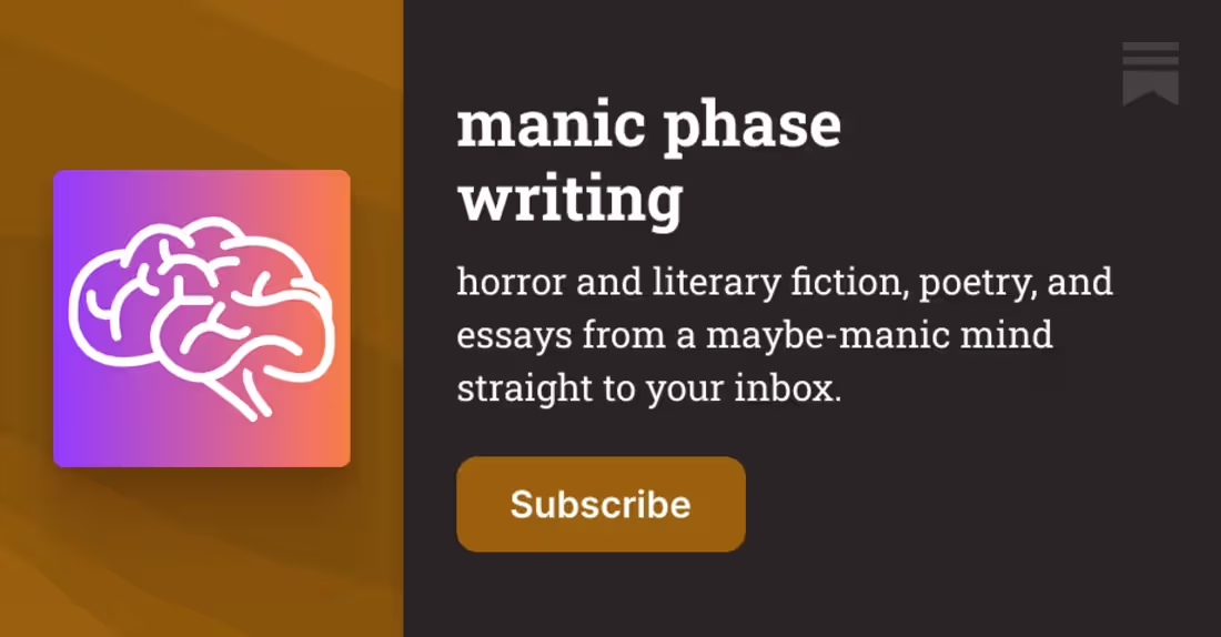 Cover image for manic phase writing