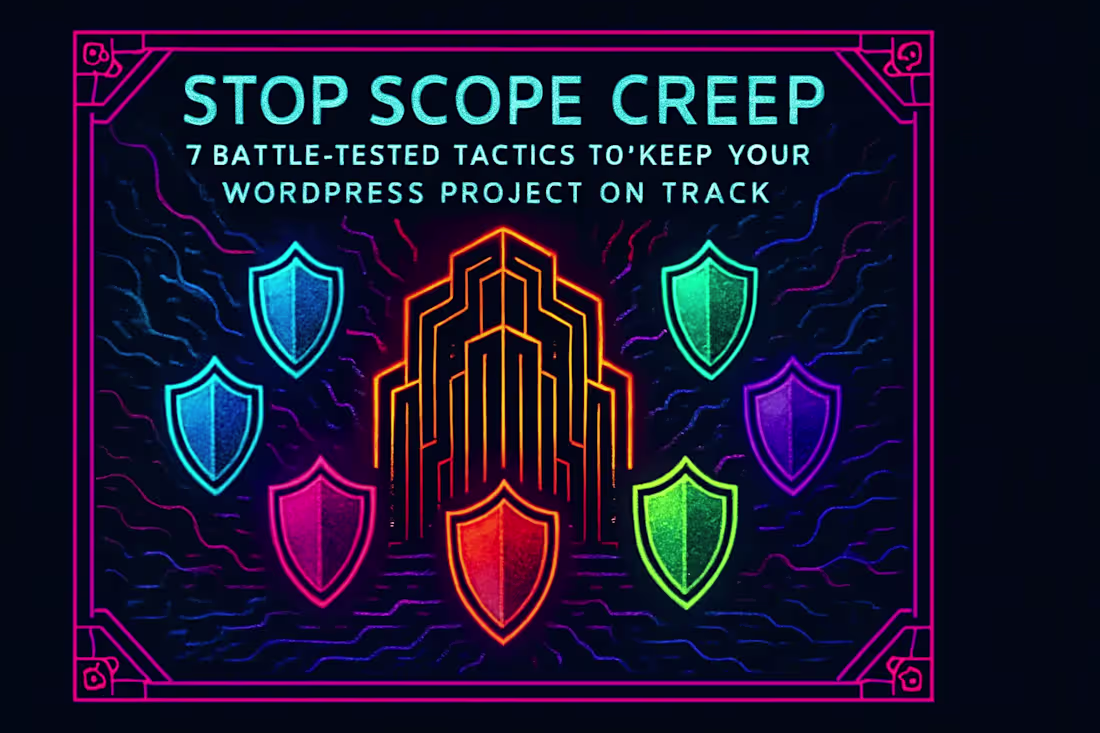 Cover image for Stop Scope Creep: 7 Battle-Tested Tactics to Keep Your WordPress Project on Track