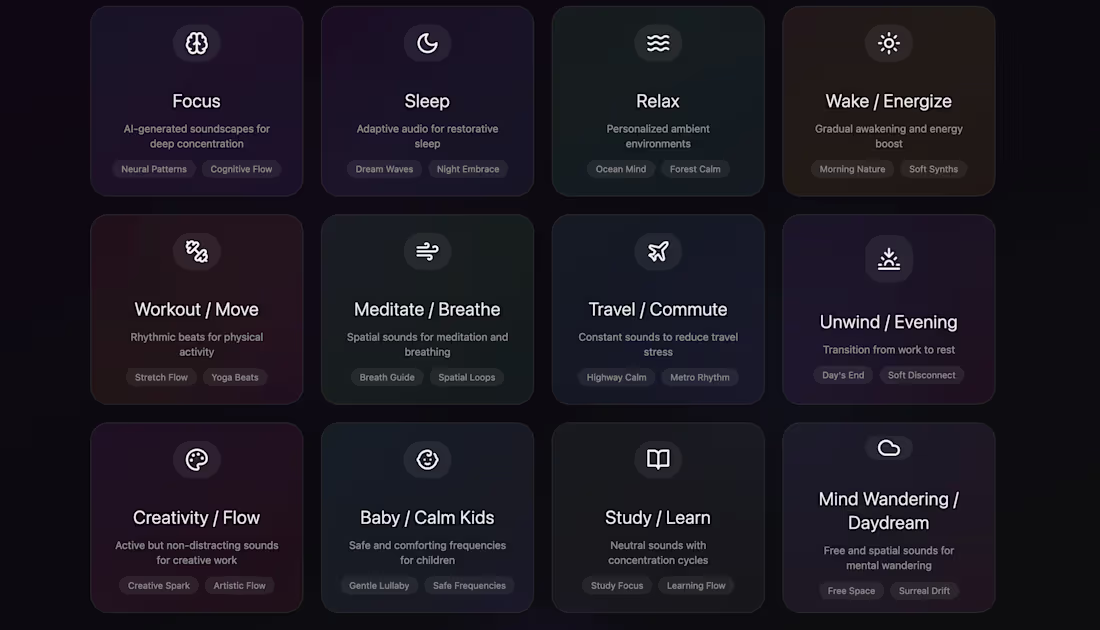 Cover image for One of my favorite apps, AI-generated sounds for psychology ...