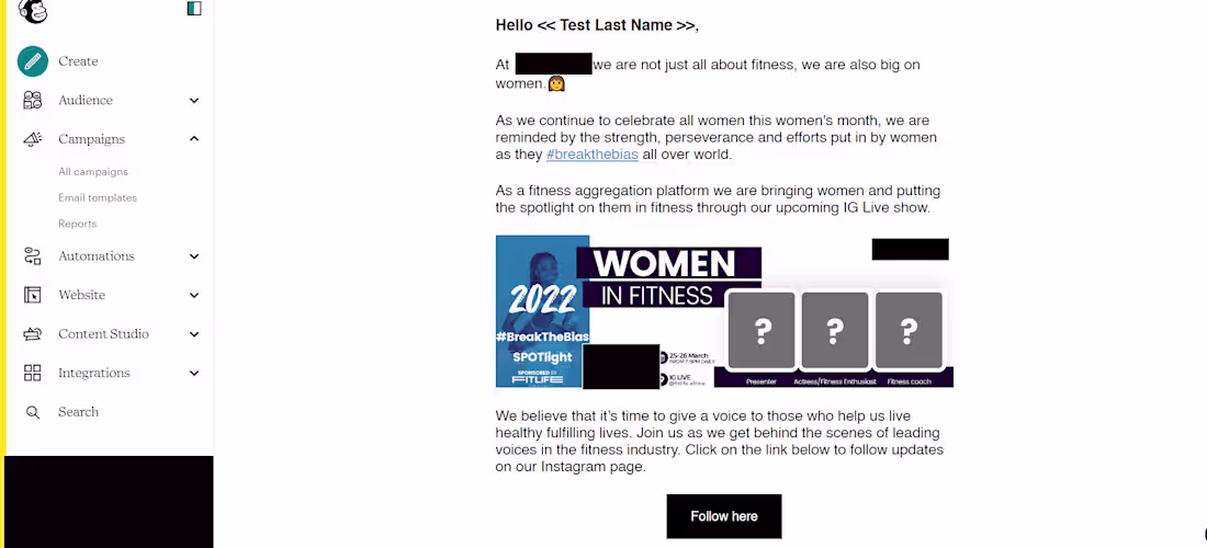 Cover image for Fitlife Email Marketing