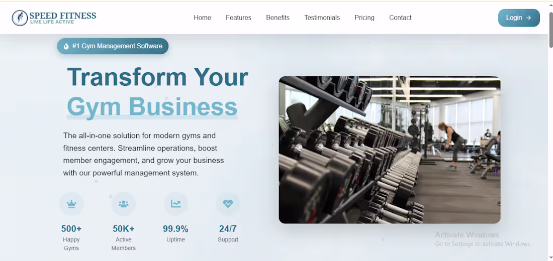 Cover image for Gym Management Software