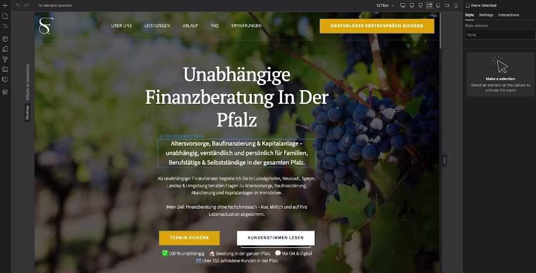 Cover image for Webflow Landingpage with SEO Optimization