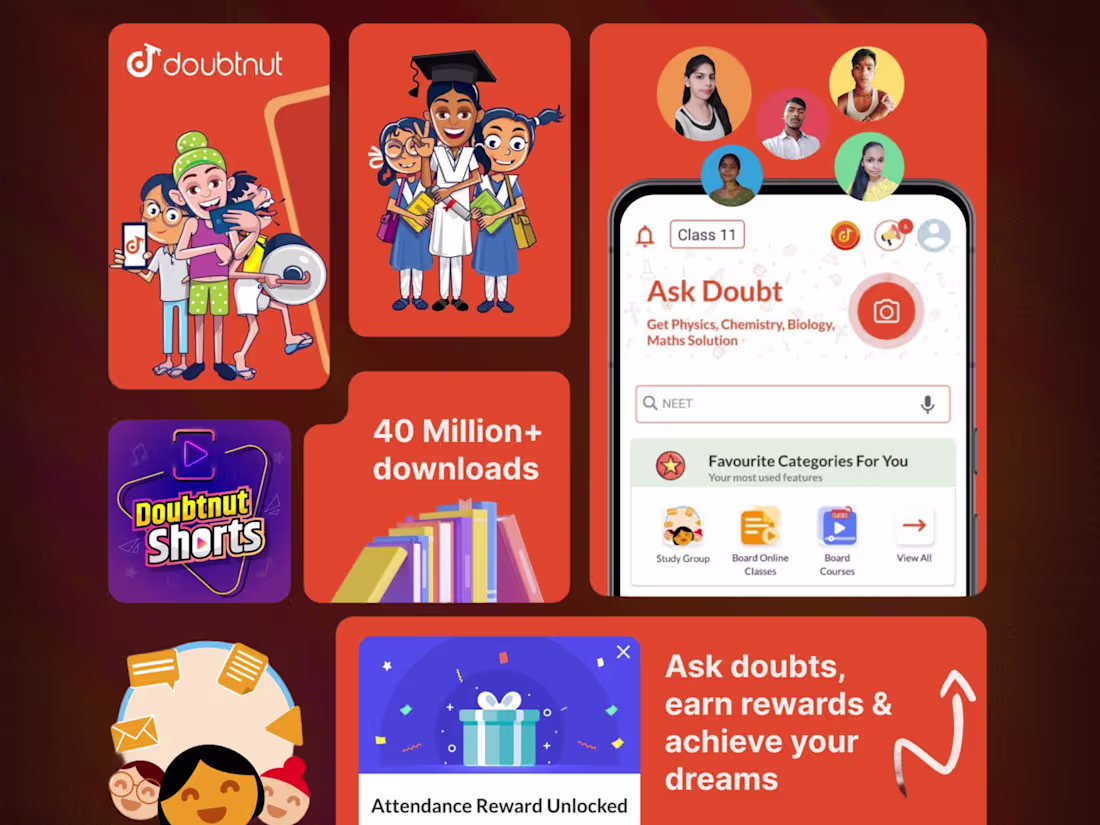 Cover image for Ed-tech app Doubtnut, illustration by Devendra