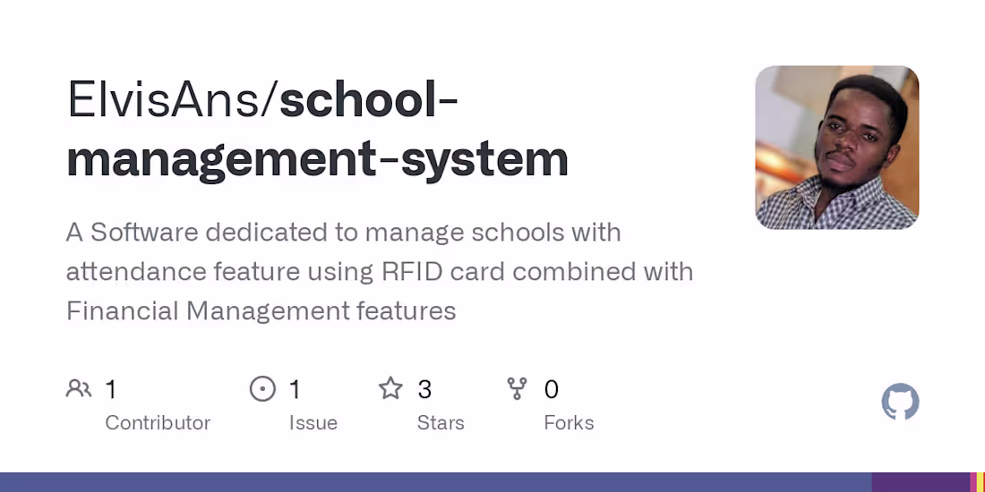 Cover image for School management system