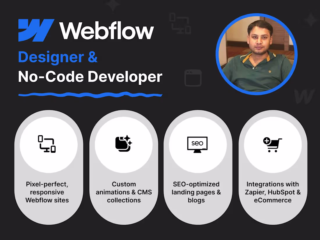 Cover image for Webflow Expert | Custom Design, CMS & Integrations