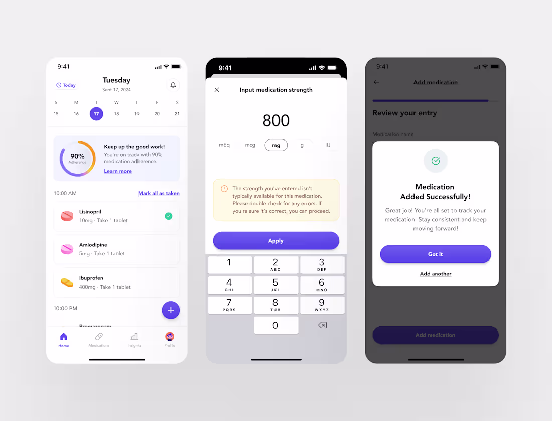 Cover image for Improving the experience of a medication entry flow
