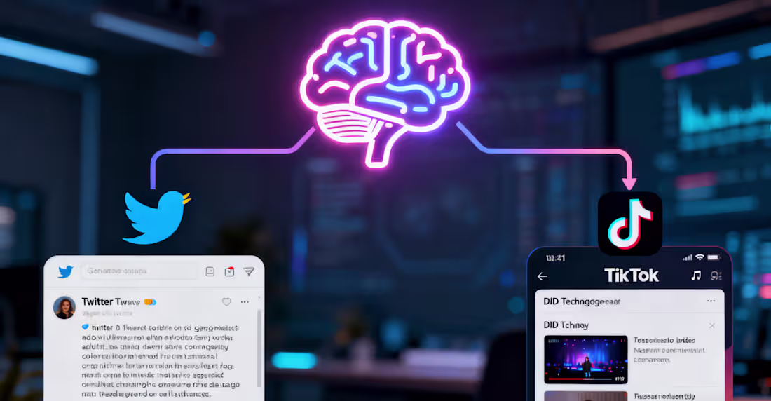 Cover image for AI agent, Twitter - TikTok automatic robot