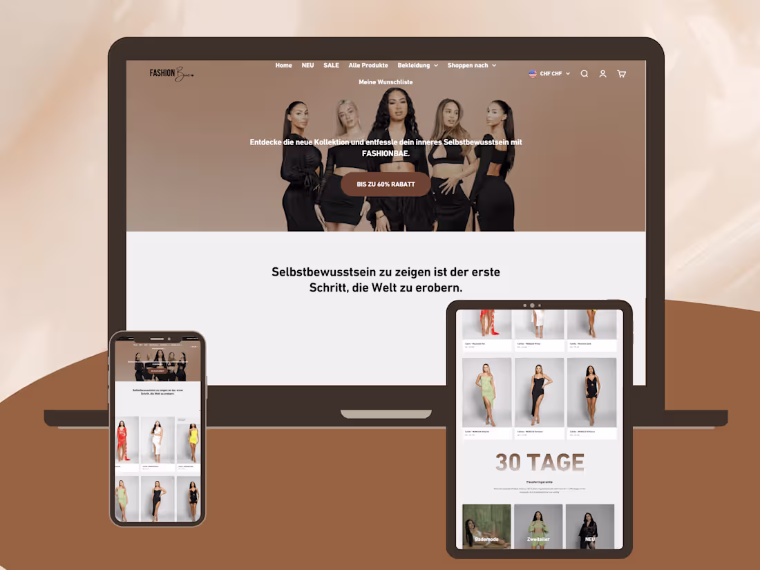 Cover image for Clothing Brand website design 