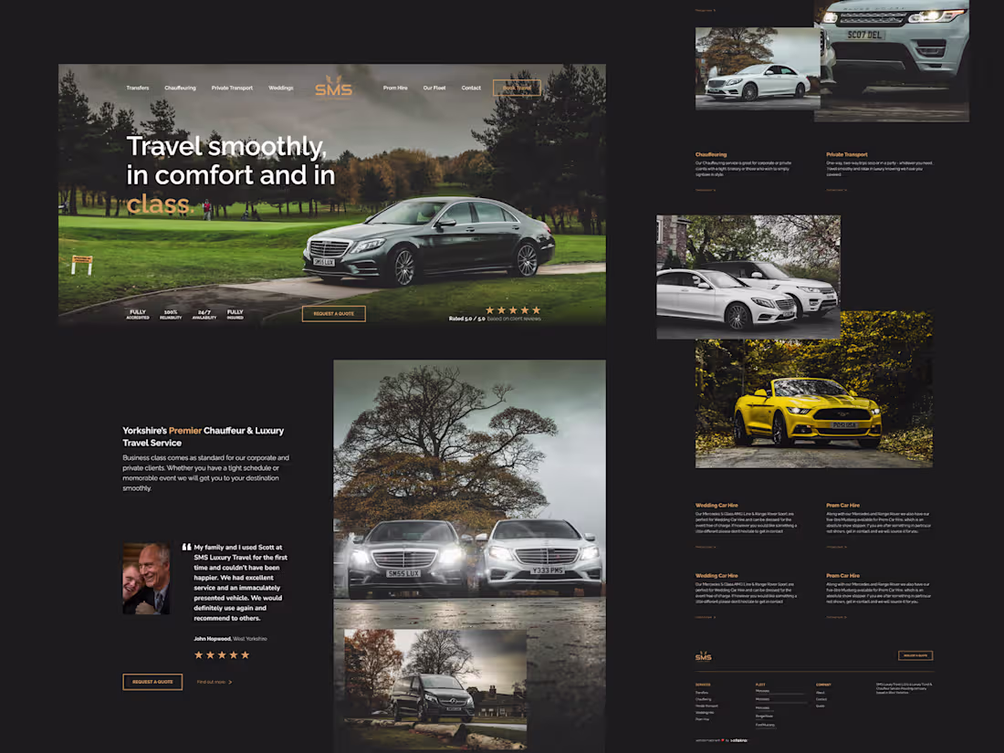 Cover image for Luxury Travel & Chauffeuring Brand | Website Design
