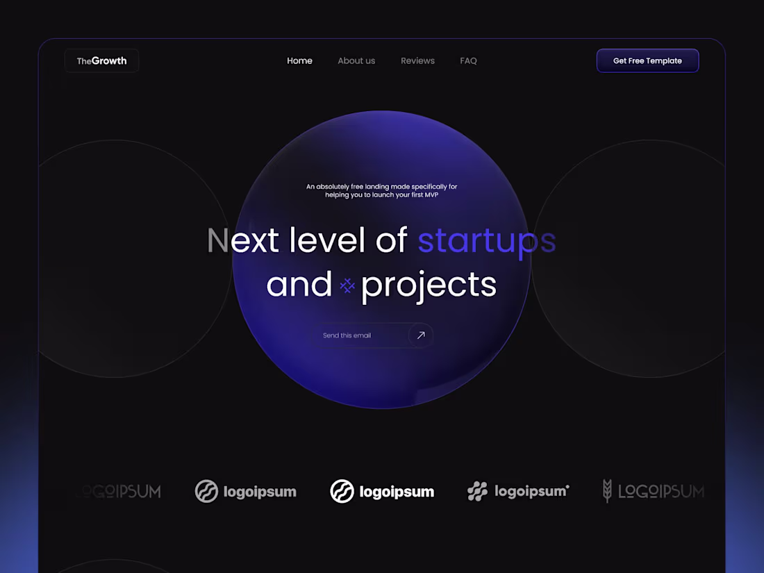 Cover image for Developed a landing page template on Framer