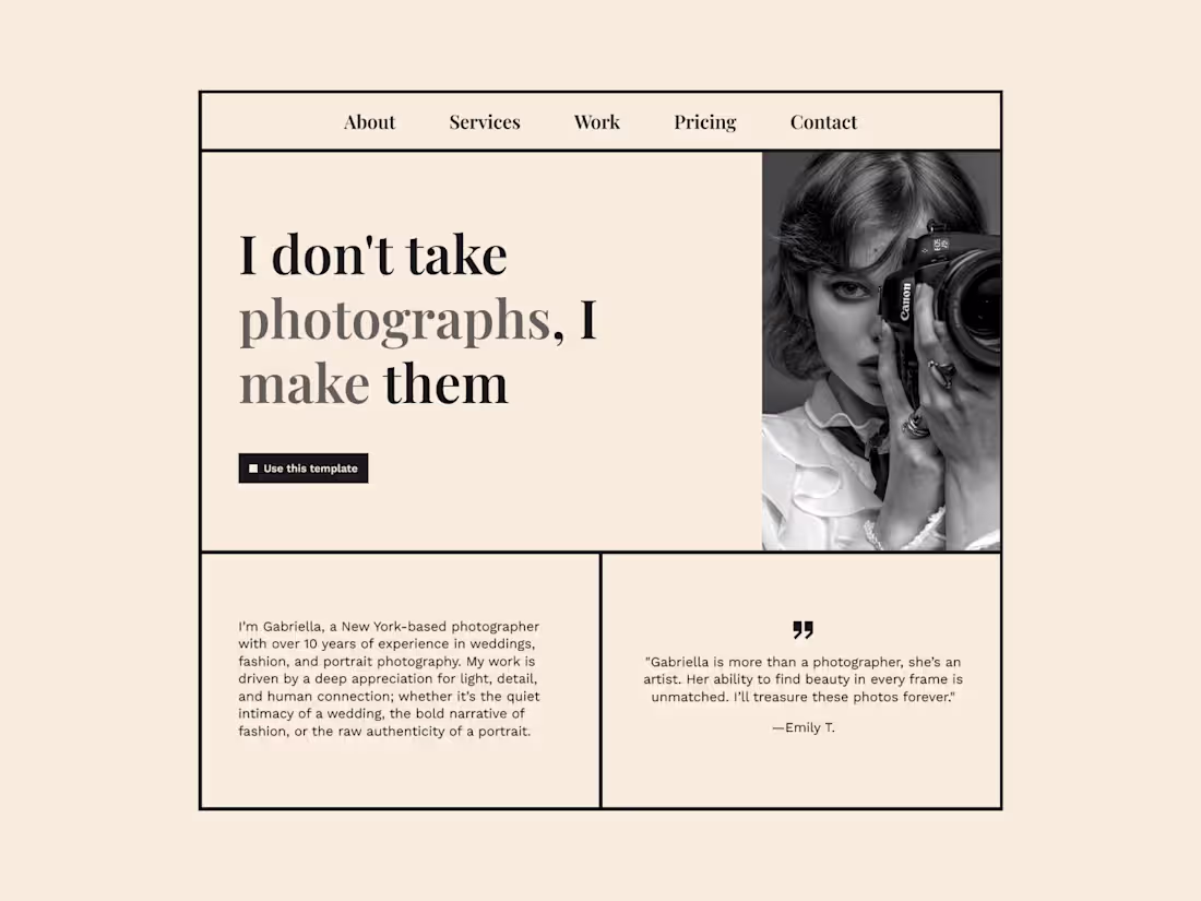 Cover image for Enclose—Minimalist, Monochromatic Photography Framer Template