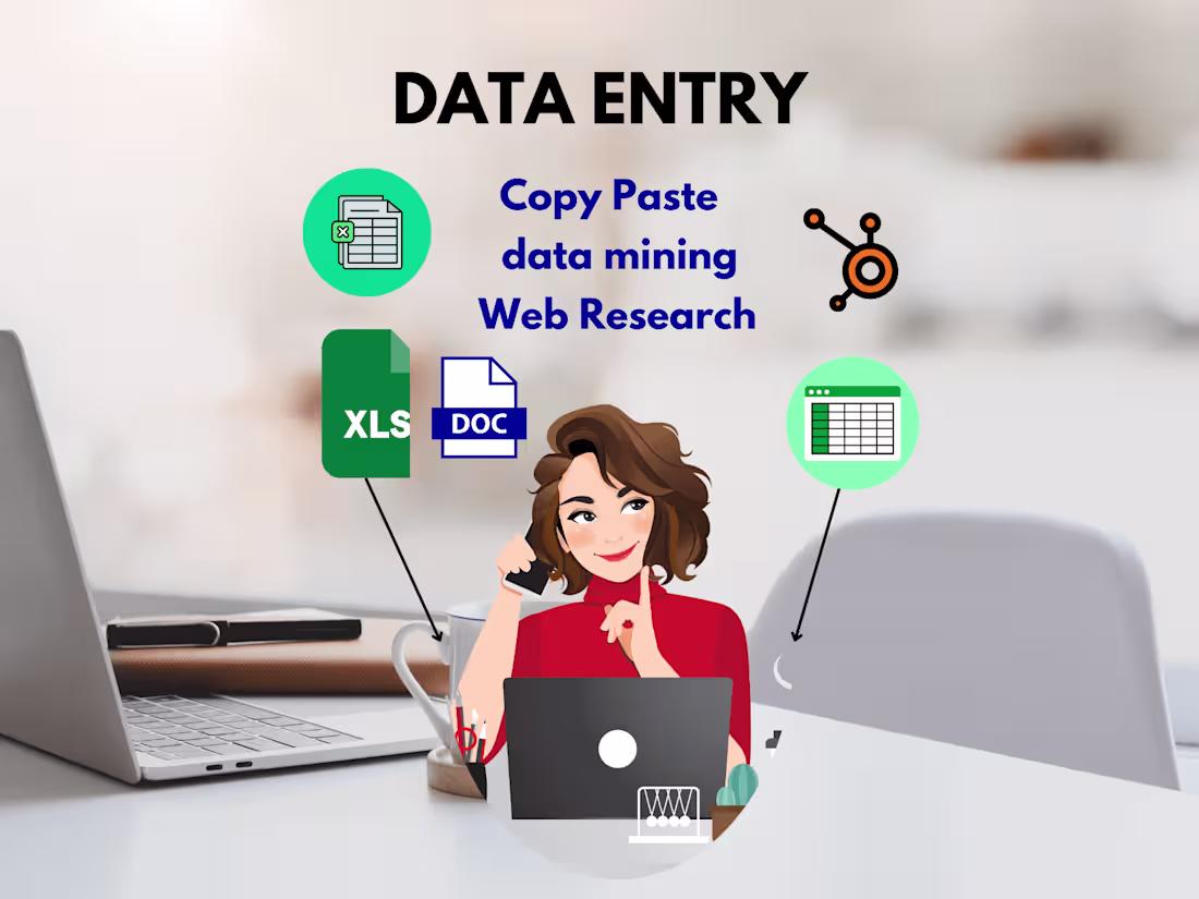 Cover image for You'll get high quality data entry services with great accuracy!