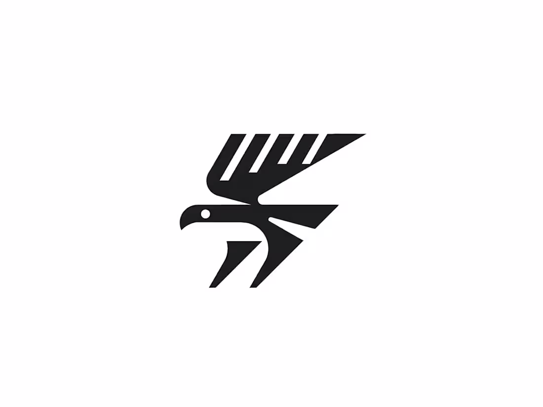 Cover image for Minimalist eagle logo captures the essence of power and free...