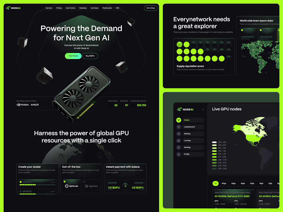 Cover image for Node AI: Landing page design