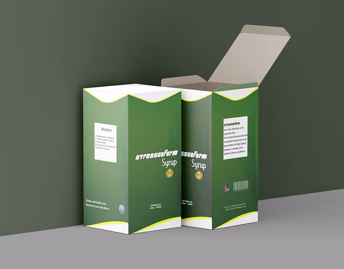 Cover image for STRESSCOFORM SYRUP (Packaging Design)