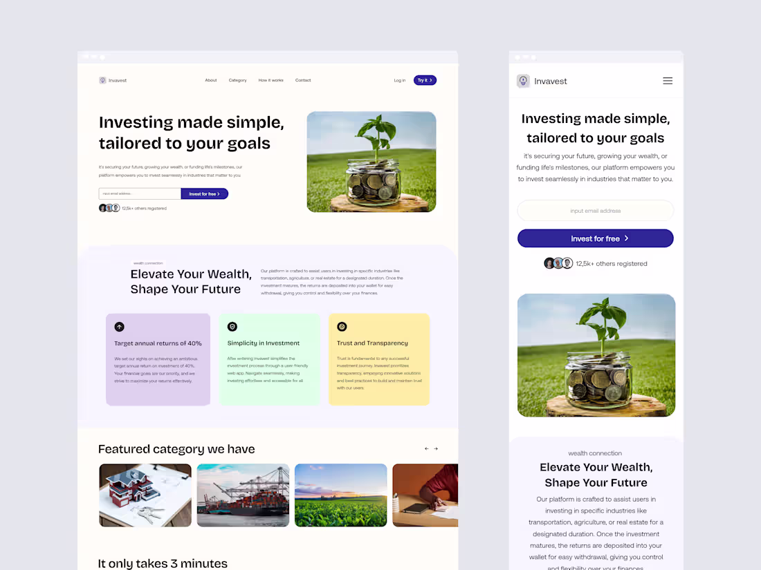 Cover image for Helping users to manage their investment with ease - INVAVEST