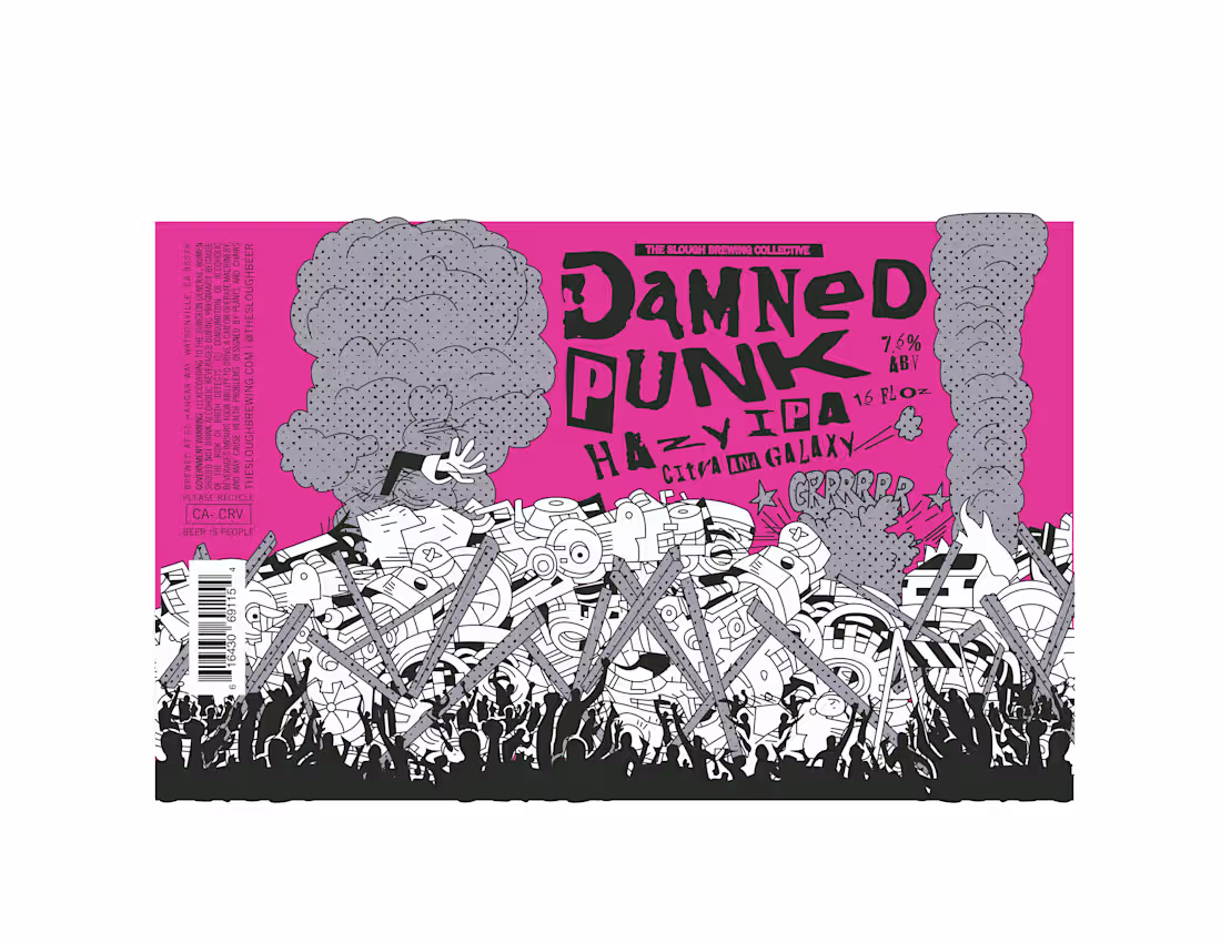 Cover image for Damned Punk - The Slough Brewing Collective :: Behance