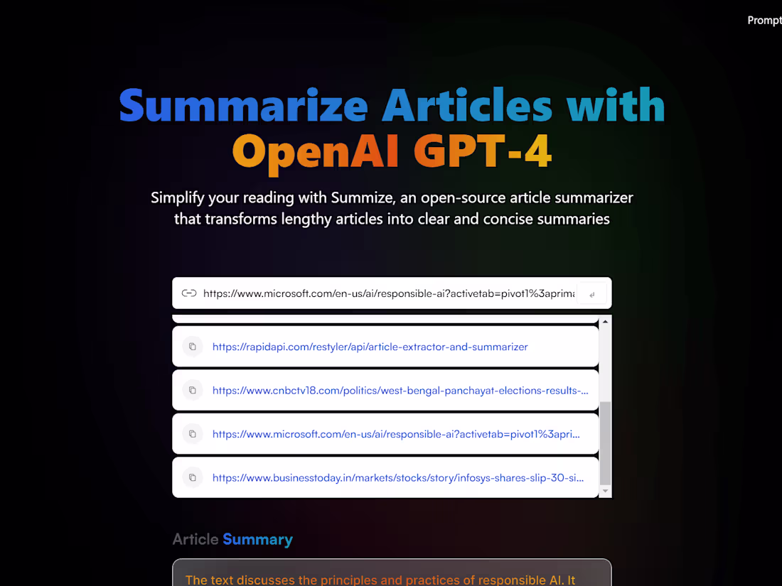 Cover image for Summarize Articles with OpenAI GPT-4