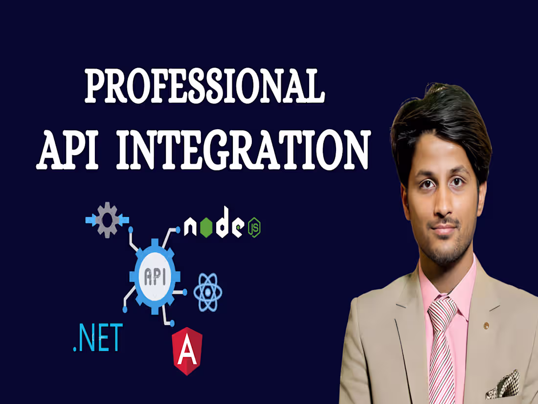 Cover image for I will develop a custom APIs and Integrations, automations