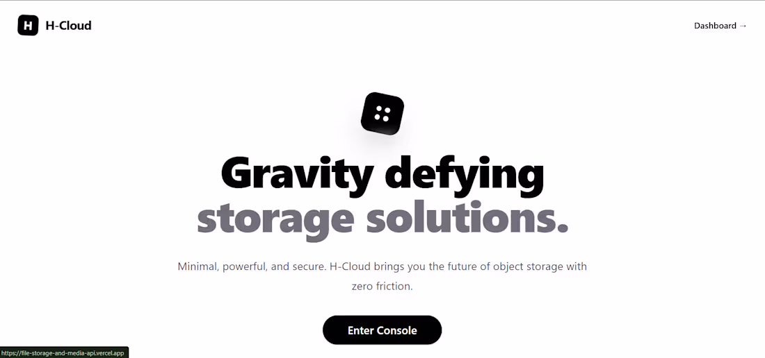 Cover image for H-Cloud: A secure and reliable file and storage media website