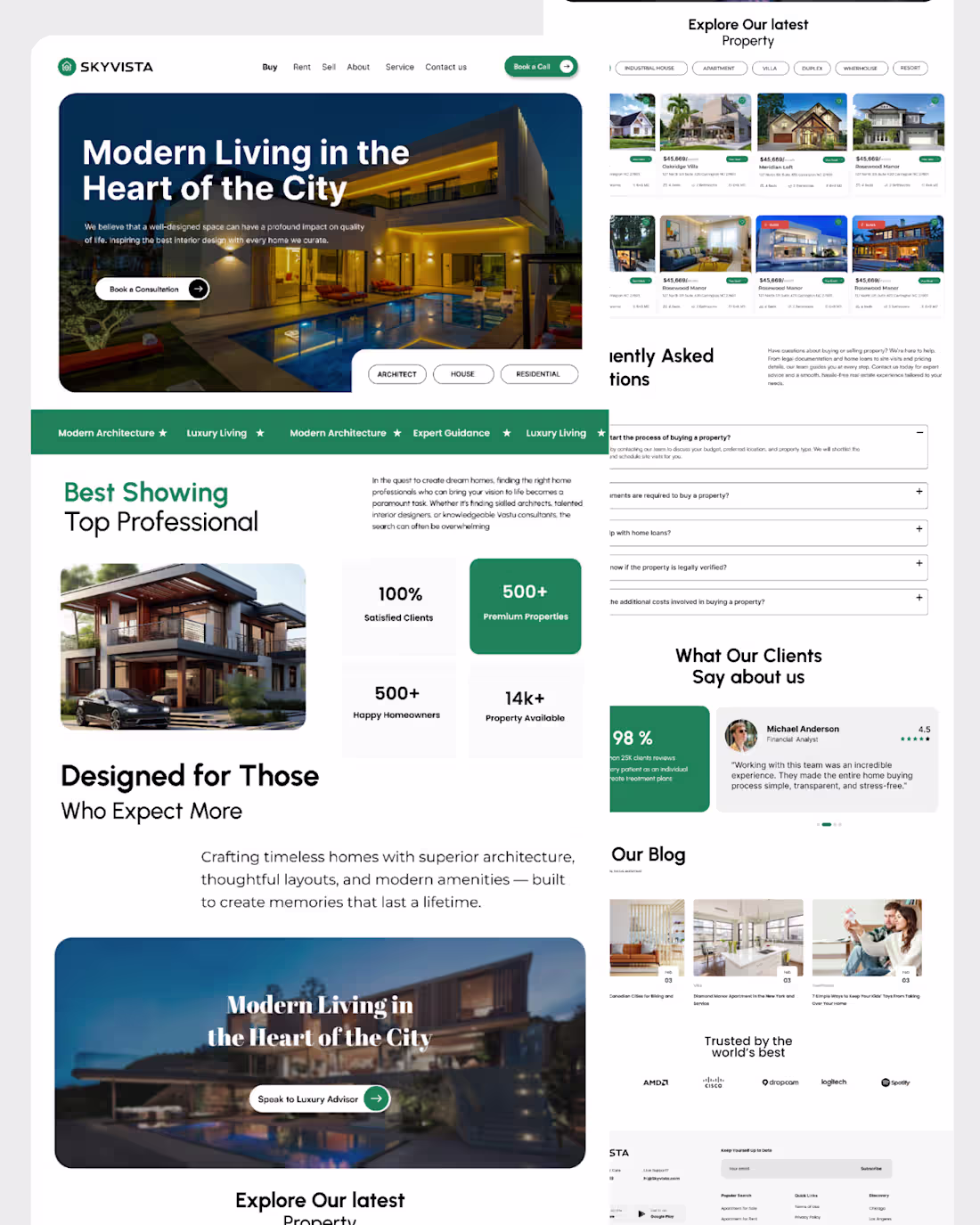 Cover image for Real Estate Website UI Design