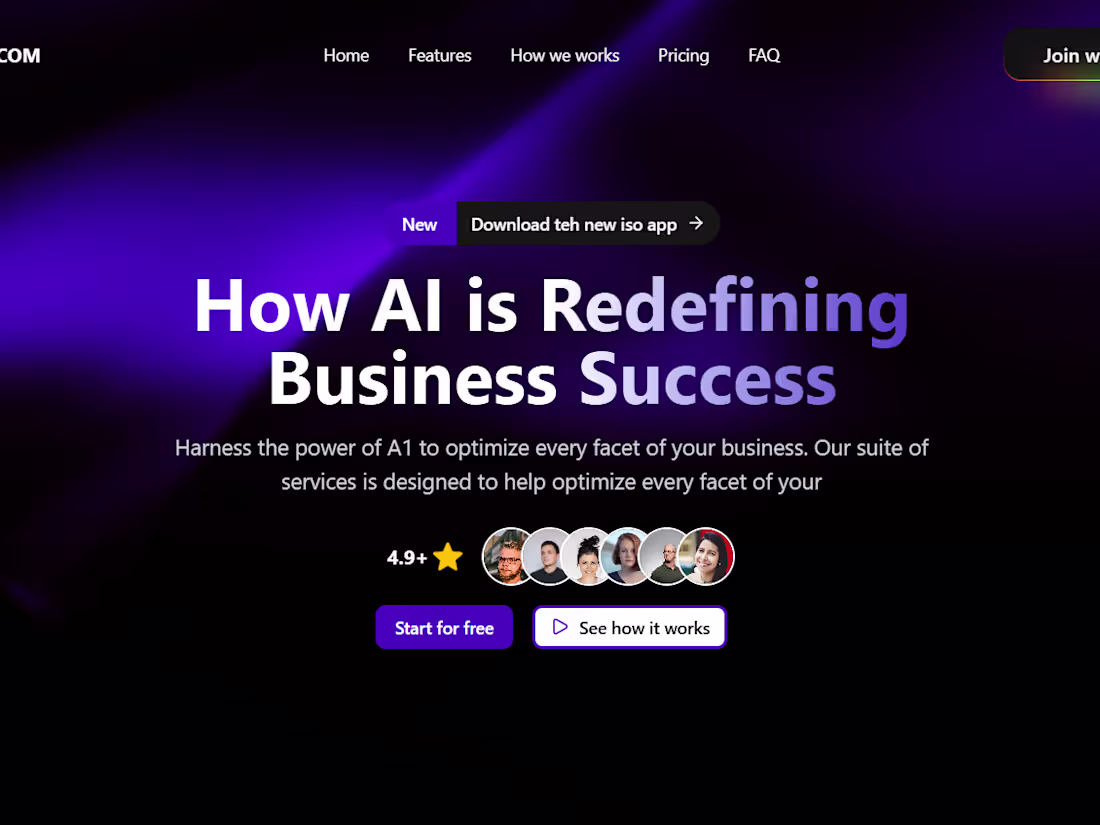 Cover image for SaaS Landing Page