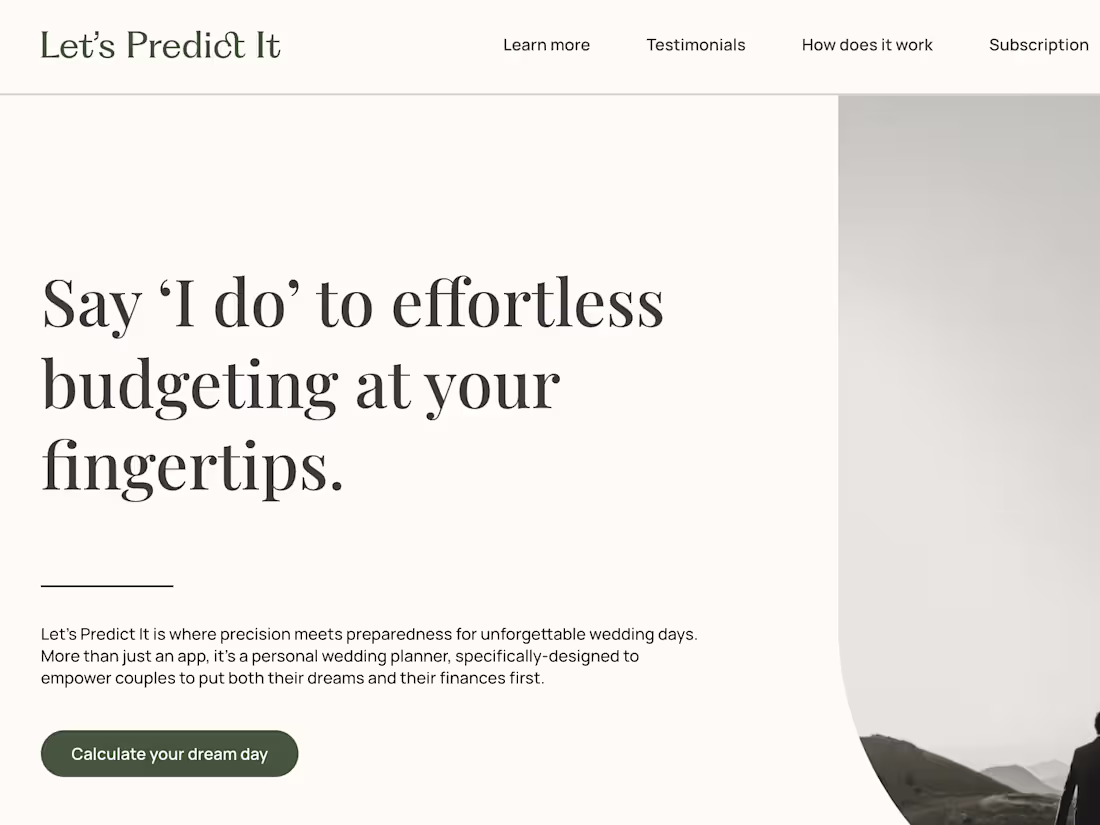 Cover image for Let's Predict It Web Copy