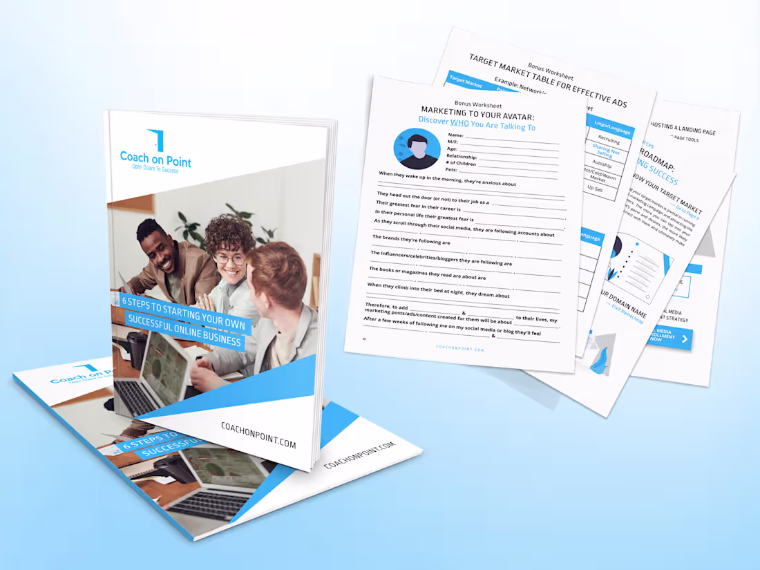 Cover image for Coach On Point Interactive Lead Magnet Workbook