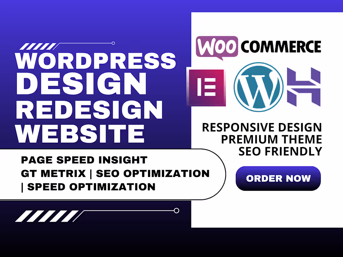 Cover image for Wordpress website design & Redesign speed optimization SEO