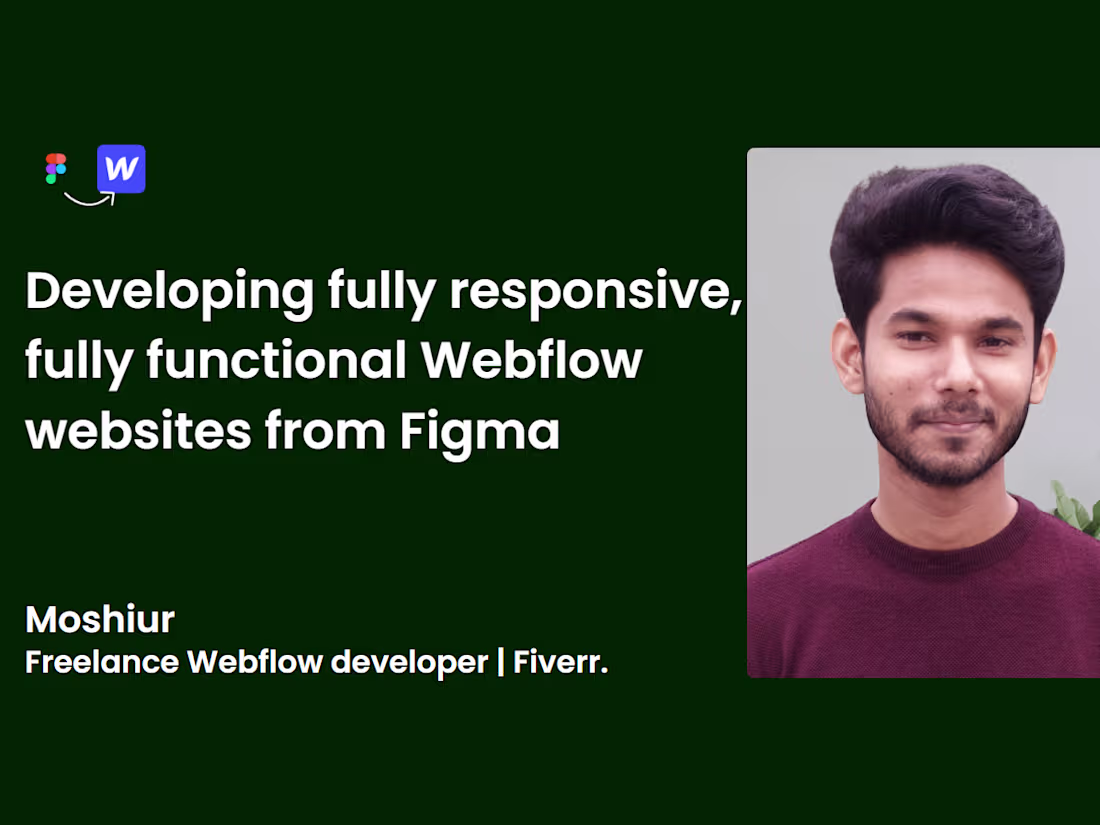 Cover image for Figma to Webflow