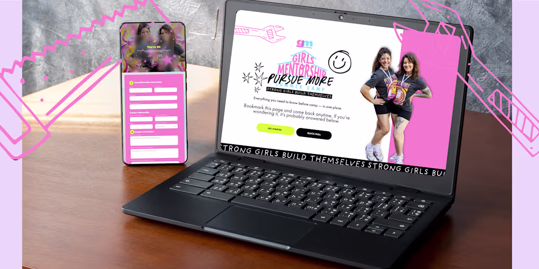 Cover image for Transforming Brand Design for Inspiring Girls' Camp on Kajabi