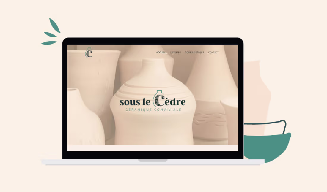 Cover image for Branding (Website + Print) | Sous Le Cèdre 