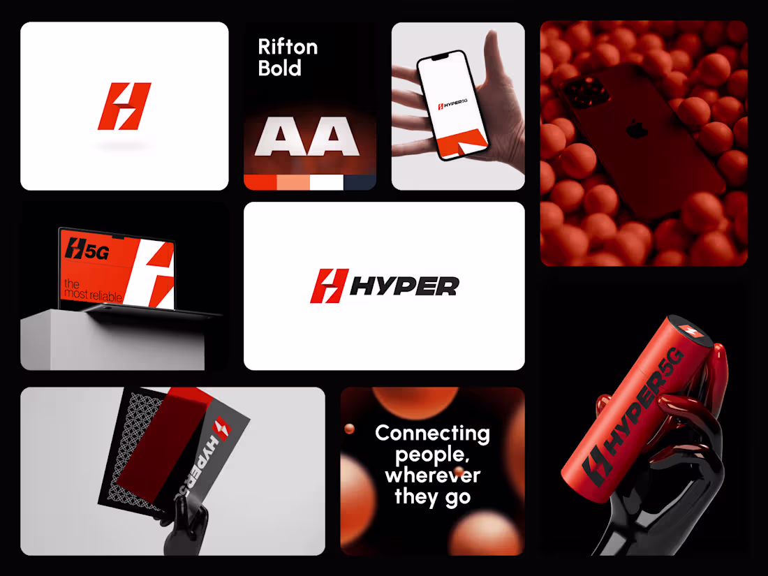 Cover image for 🚀 Hyper 5G — Visual Identity & Website for a Telco Startup
