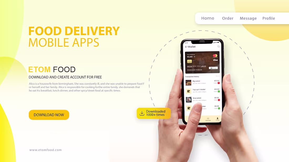 Cover image for Food Delivery App :: Behance