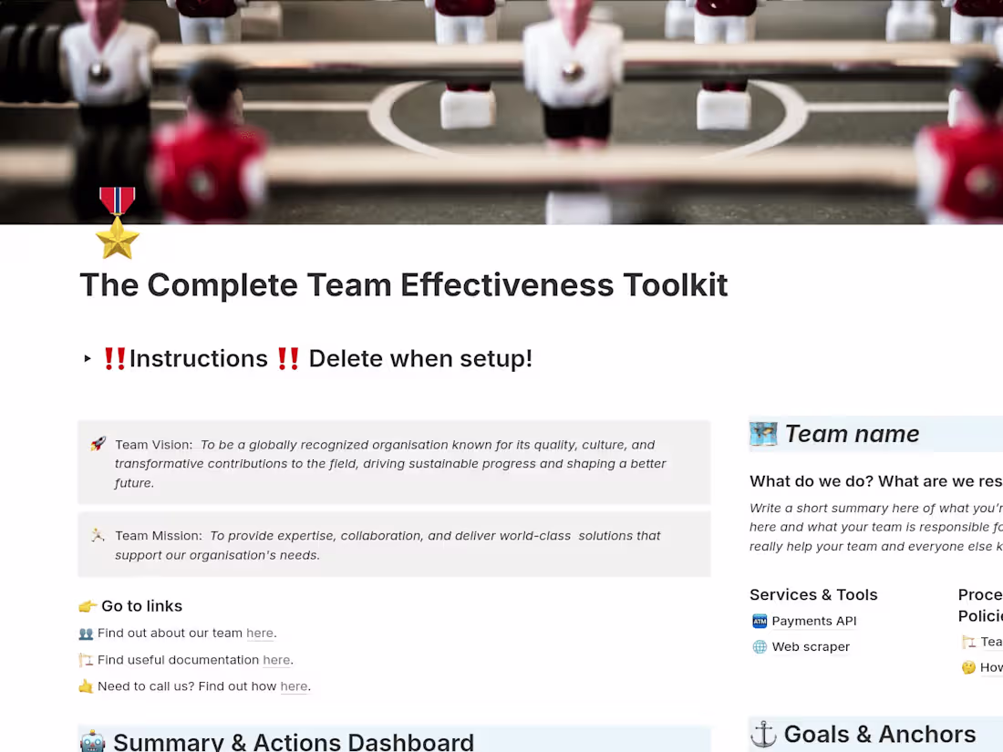 Cover image for Notion Team Workspace