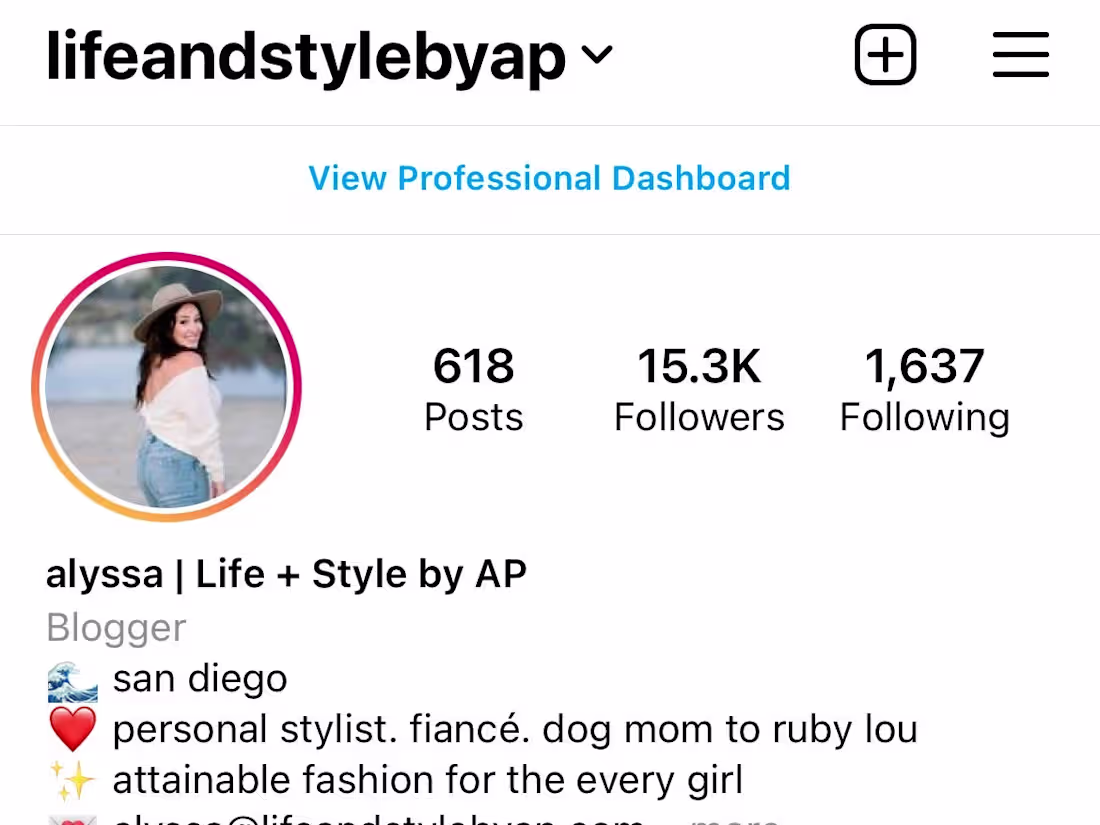 Cover image for Fashion + Lifestyle Instagram