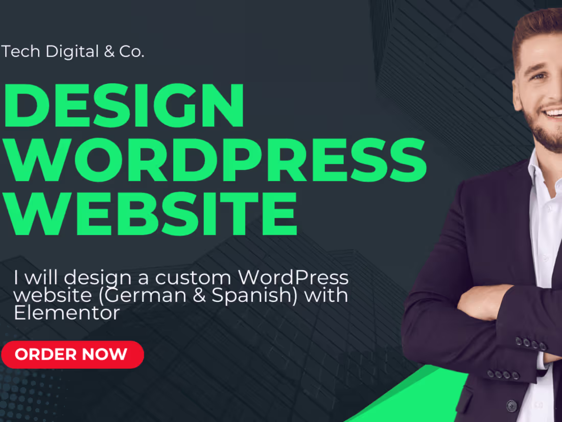 Cover image for I Will Design a responsive Wordpress Landing Page Website
