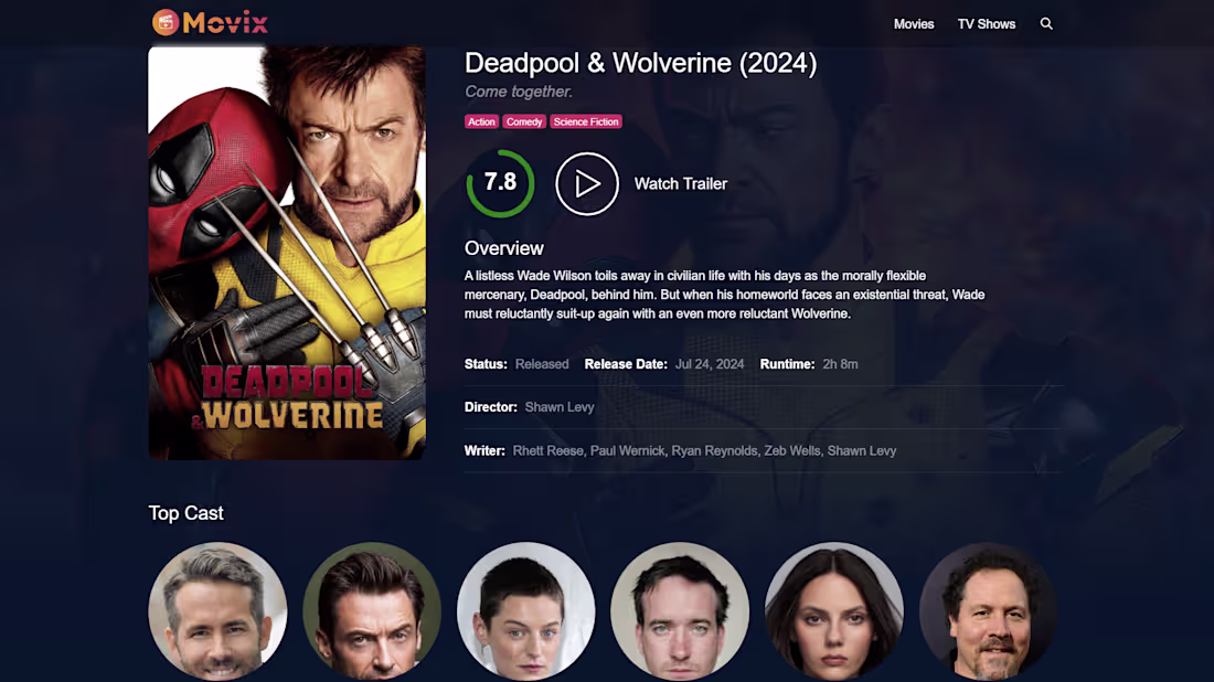 Cover image for MoviX — Movie Discovery Platform: A modern movie and TV disc...