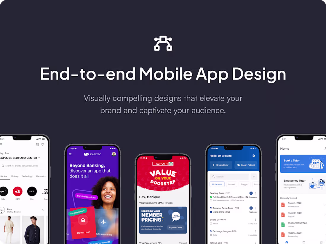 Cover image for End-To-End UX/UI Mobile App Design