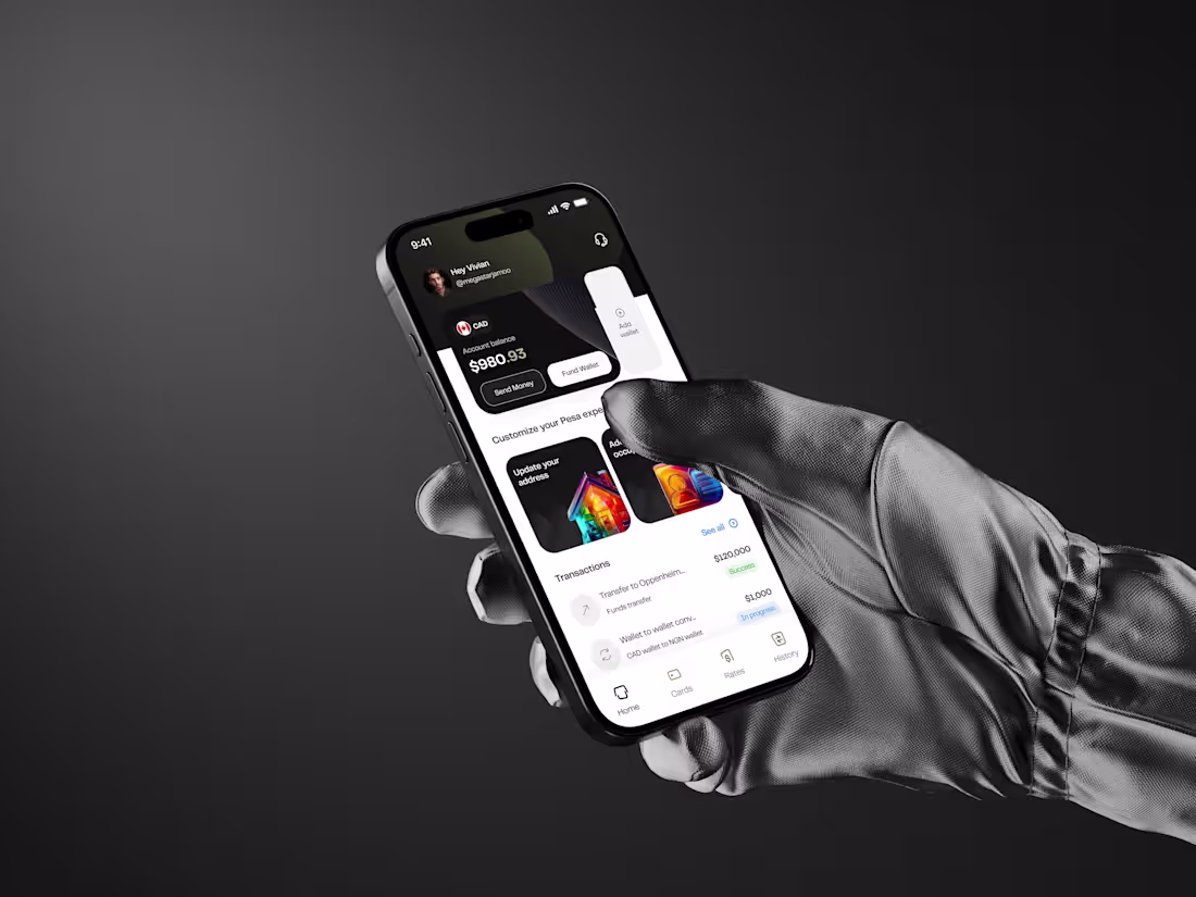 Cover image for Pesa mobile app redesign