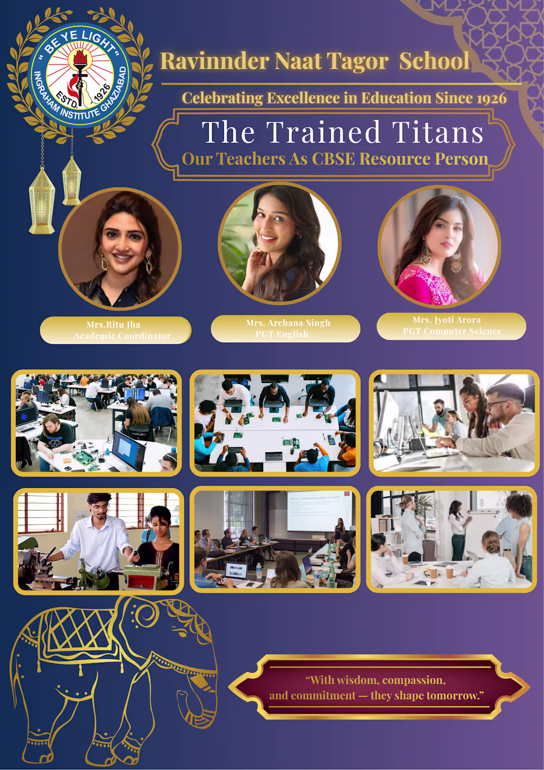 Cover image for Designed a teacher recognition poster