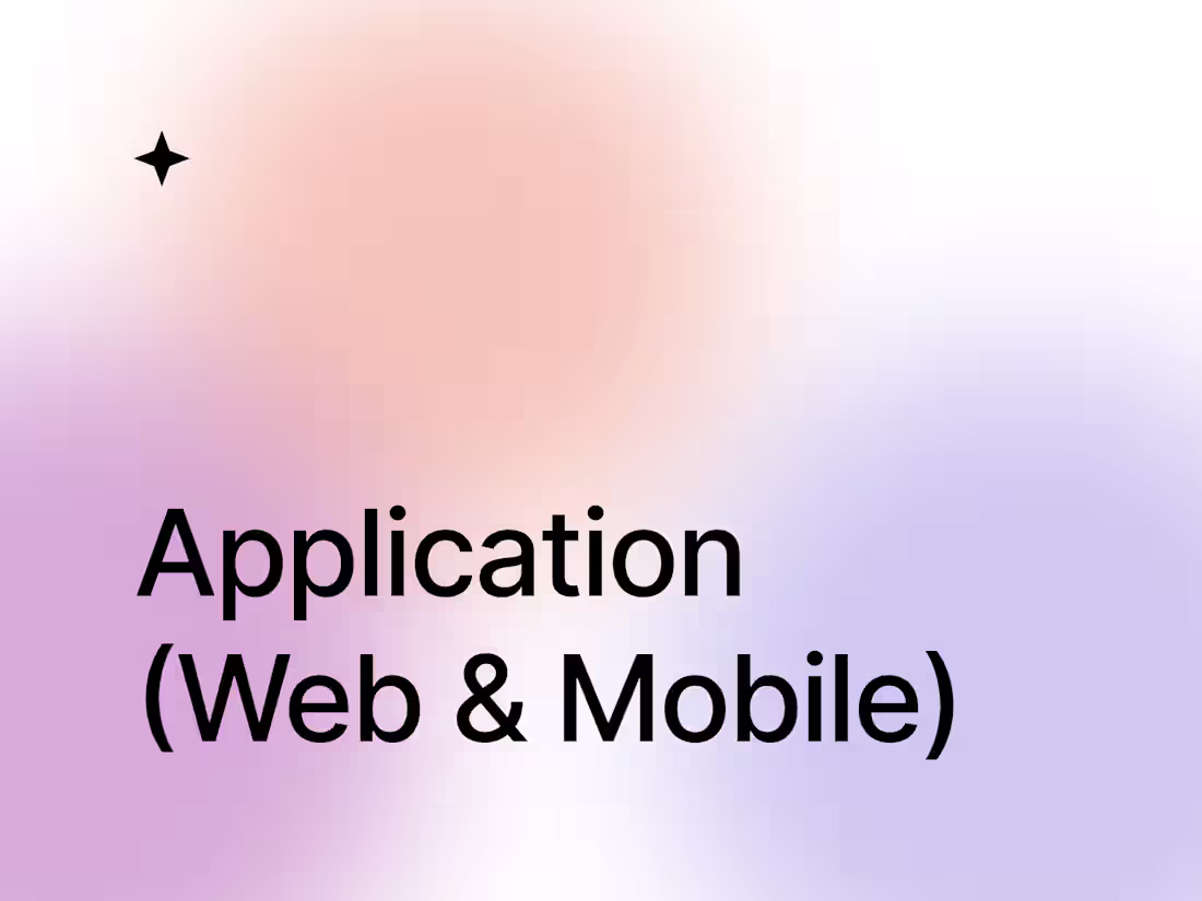 Cover image for Application (Web & Mobile)