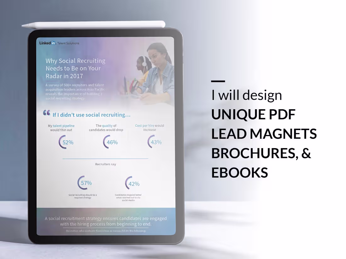 Cover image for I will design unique PDF lead magnets, brochures, and ebooks