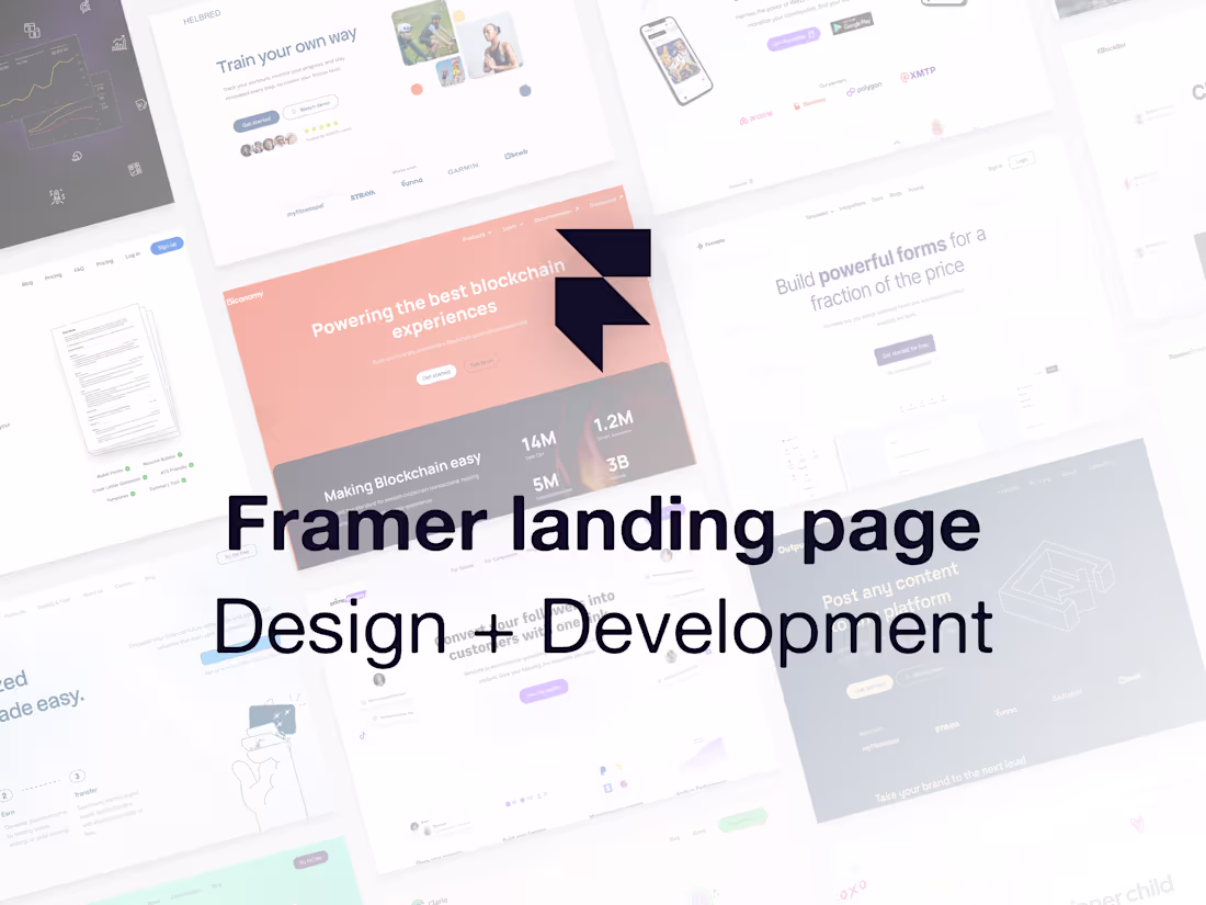 Cover image for Framer Landing Page Design