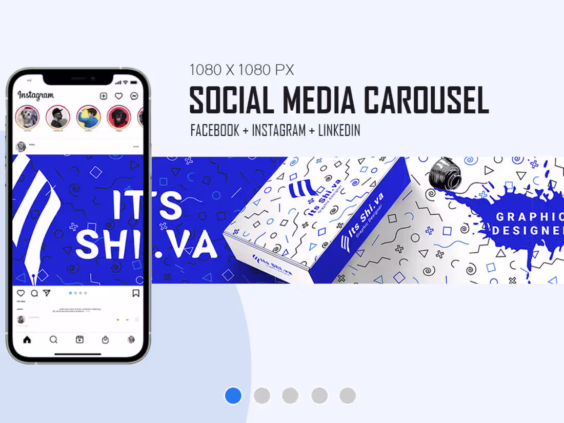 Cover image for Instagram Carousel Social Media Post | Content Creation on Beha…