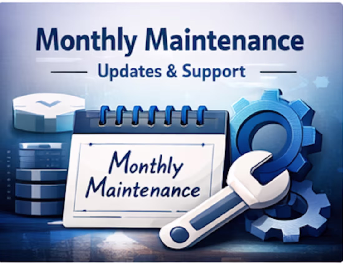Cover image for Monthly Website Maintenance Plan