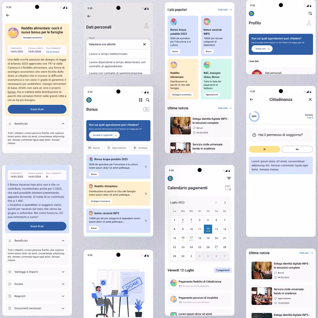 Cover image for Bonus e pagamenti App