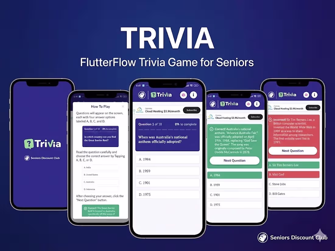 Cover image for SDC Trivia: Cross-Platform Mobile Game with FlutterFlow